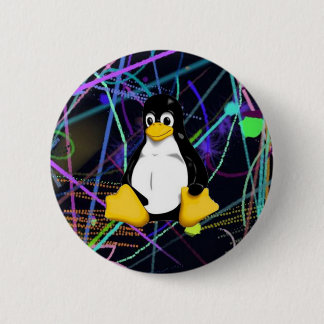 TUX-krabbels Ronde Button 5,7 Cm