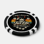 Tux Life koos mij Grappige Kat Poker Chips (Enkel)