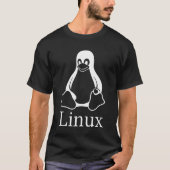 Tux/Linux Dark T-shirt (Voorkant)