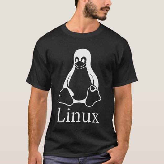 Tux/Linux Dark T-shirt (Voorkant)