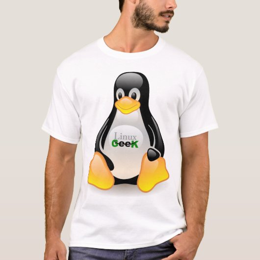 Tux Linux Geek T-shirt (Voorkant)