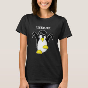 Tux Linux Leenux Penguin Nerd Computer Freak Hacke T-shirt