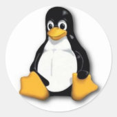 Tux Linux Penguin Sticker (Voorkant)