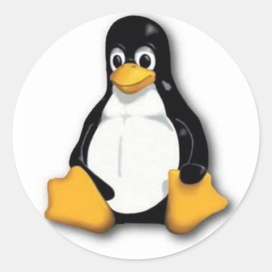 Tux Linux Penguin Sticker (Voorkant)