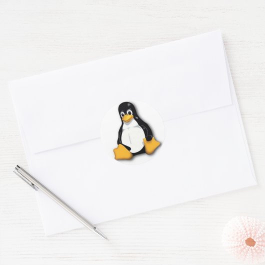 Tux Linux Penguin Sticker (Envelop)
