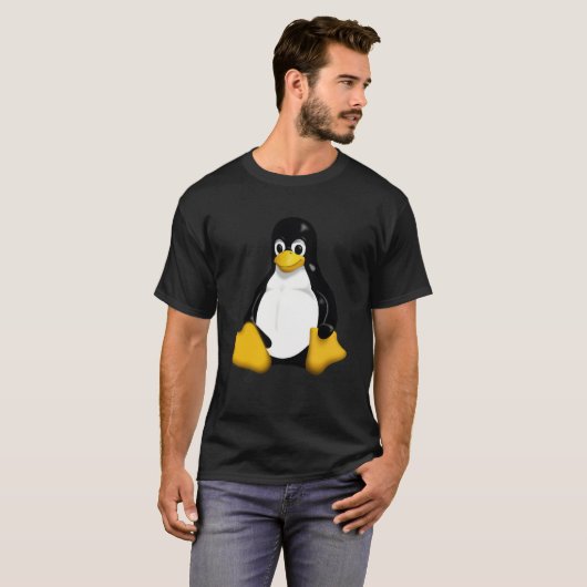 Tux Linux Penguin T-shirt (Voorkant volledig)