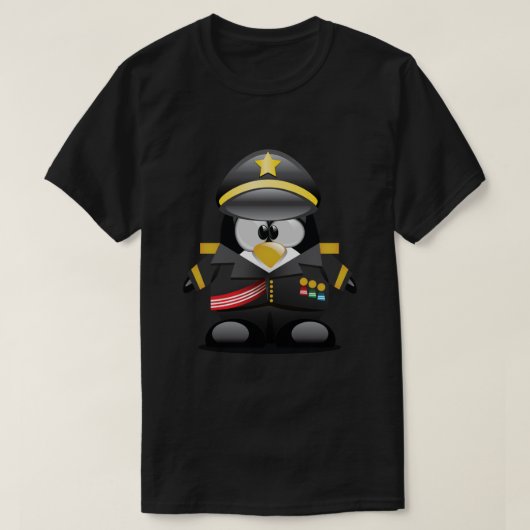 Tux officier t-shirt (Design voorkant)