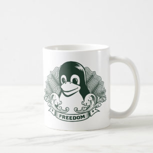Tux Penguin - (Linux, Open Source, Copyleft, FSF) Koffiemok