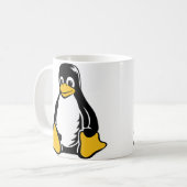 Tux Penguin - (Linux, Open Source, Copyleft, FSF) Koffiemok (Voorkant links)