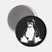 Tux Penguin - (Linux, Open Source, Copyleft, FSF) Magneet (Voorkant / Achterkant)
