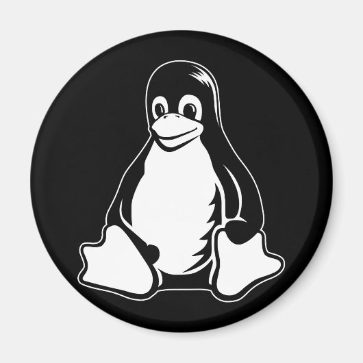 Tux Penguin - (Linux, Open Source, Copyleft, FSF) Magneet (Voorkant)
