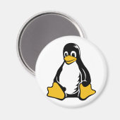 Tux Penguin - (Linux, Open Source, Copyleft, FSF) Magneet (Voorkant / Achterkant)