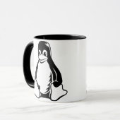 Tux Penguin - (Linux, Open Source, Copyleft, FSF) Mok (Voorkant links)