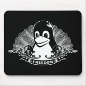 Tux Penguin - (Linux, Open Source, Copyleft, FSF) Muismat (Voorkant)