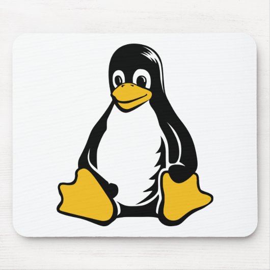 Tux Penguin - (Linux, Open Source, Copyleft, FSF) Muismat (Voorkant)