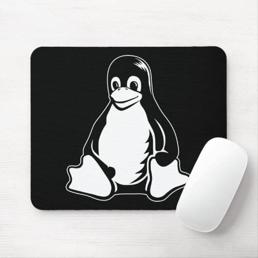 Tux Penguin - (Linux, Open Source, Copyleft, FSF) Muismat (Met muis)