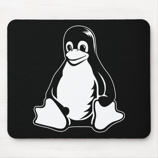 Tux Penguin - (Linux, Open Source, Copyleft, FSF) Muismat (Voorkant)