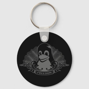 Tux Penguin - (Linux, Open Source, Copyleft, FSF) Sleutelhanger