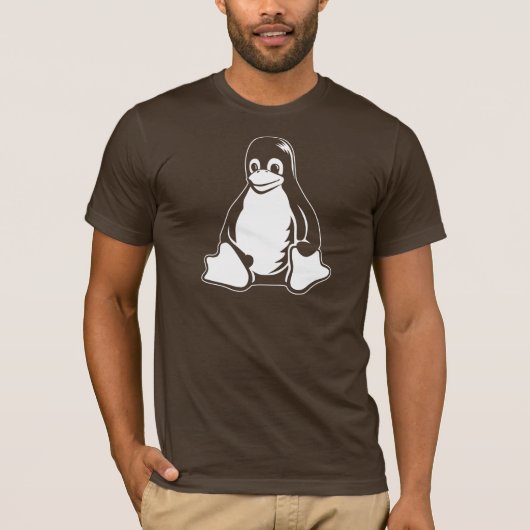 Tux Penguin - (Linux, Open Source, Copyleft, FSF) T-shirt (Voorkant)