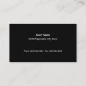 Tux Suit Tailor Visitekaartje (Achterkant)