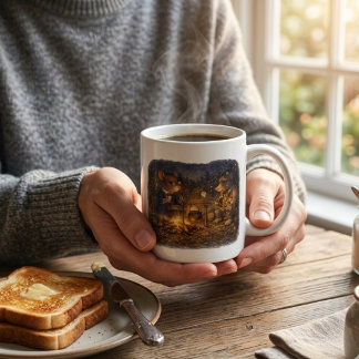 Tux & Twitch Campfire Evening Koffiemok