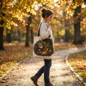 Tux & Twitch Discover the Hidden Door Tote Bag