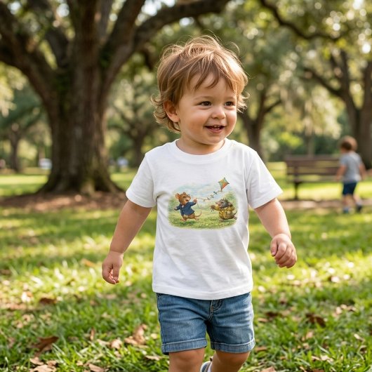 Tux & Twitch Meadow Kite Adventure Kinder Shirts