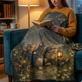 Tux & Twitch Under the Stars Fleece Deken