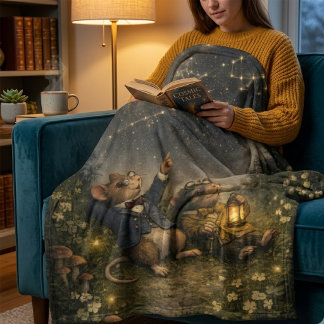 Tux & Twitch Under the Stars Fleece Deken