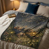 Tux & Twitch Under the Stars Fleece Deken