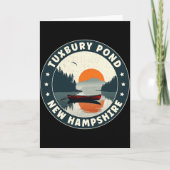 Tuxbury Nd New Hampshire Sunset T Shirt  Kaart (Voorkant)