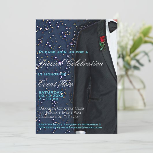 Tuxedo All Purpose Formule met Roos Kaart (Staand voorkant)