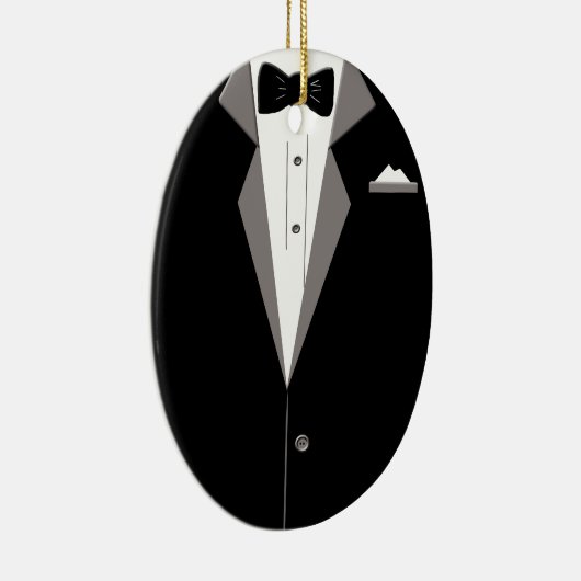 Tuxedo Art Keramisch Ornament (Rechts)