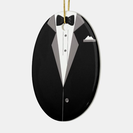 Tuxedo Art Keramisch Ornament (Links)