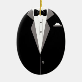 Tuxedo Art Keramisch Ornament