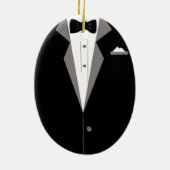 Tuxedo Art Keramisch Ornament (Achterkant)