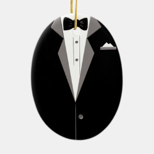 Tuxedo Art Keramisch Ornament