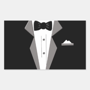Tuxedo Art Rechthoekige Sticker