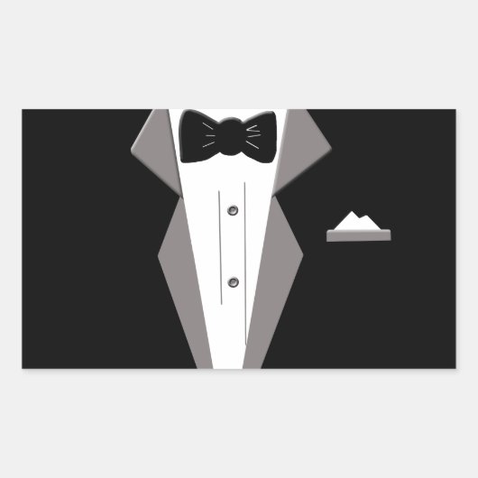 Tuxedo Art Rechthoekige Sticker (Voorkant)