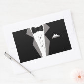 Tuxedo Art Rechthoekige Sticker (Envelop)