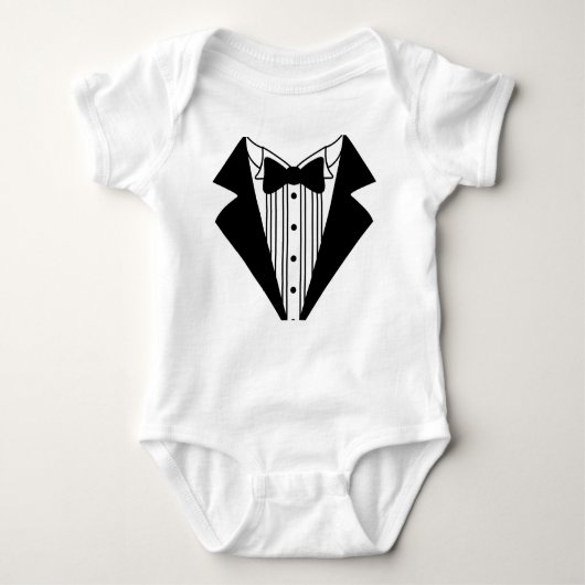 Tuxedo Baby creeper Romper (Voorkant)