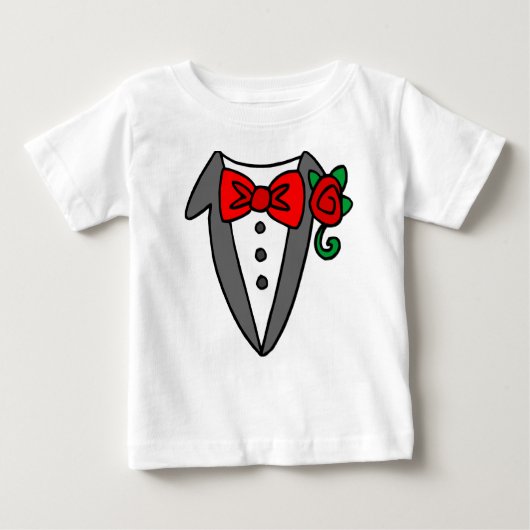 Tuxedo baby/peuter T-shirt (Voorkant)