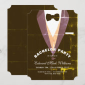  Tuxedo Bachelor Party Kaart (Voorkant / Achterkant)