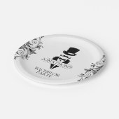 Tuxedo Bachelor Party Papieren Bordje (Gekanteld)