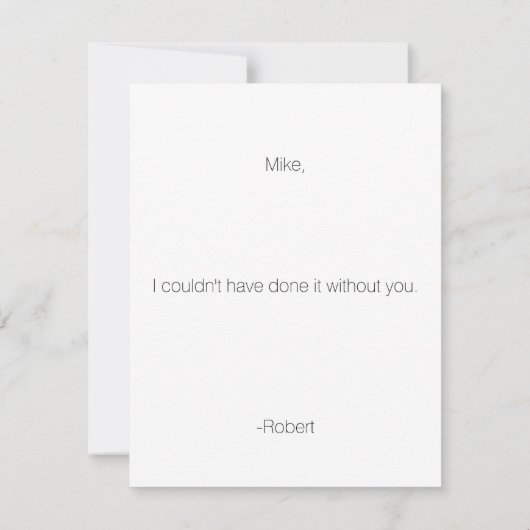 Tuxedo Bedankt Beste man | Groomsman (Achterkant)