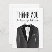 Tuxedo Bedankt Beste man | Groomsman (Voorkant / Achterkant)