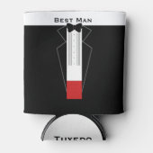 Tuxedo Best Man Bachelor Party Trouw Can Koeler (Voorkant)