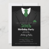 Tuxedo Birthday Uitnodiging (Voorkant)