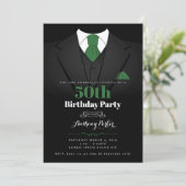 Tuxedo Birthday Uitnodiging (Staand voorkant)