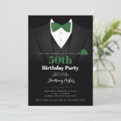Tuxedo Birthday Uitnodiging (Staand voorkant)